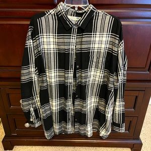 Old Navy Boyfriend Plaid Shirt